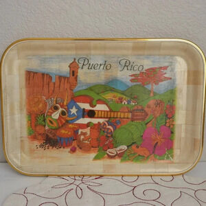 Puerto Rico Bamboo Tray